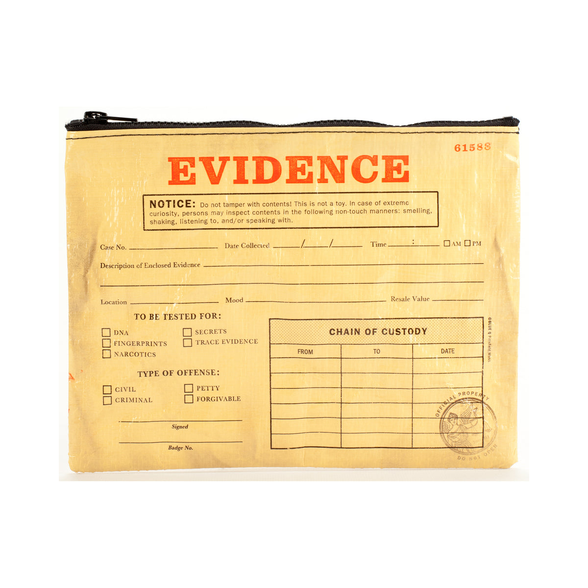 ZIPPER POUCH - EVIDENCE