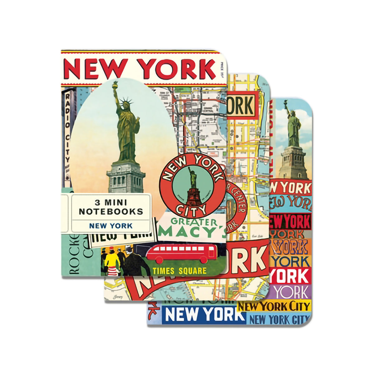 MINI NOTEBOOKS NEW YORK CITY SET/3