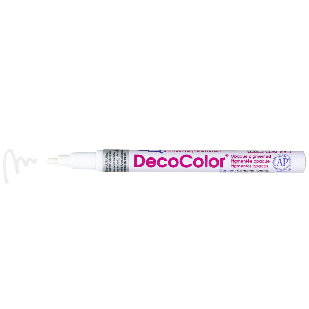 DECOCOLOR PAINT MARKER FINE POINT WHITE