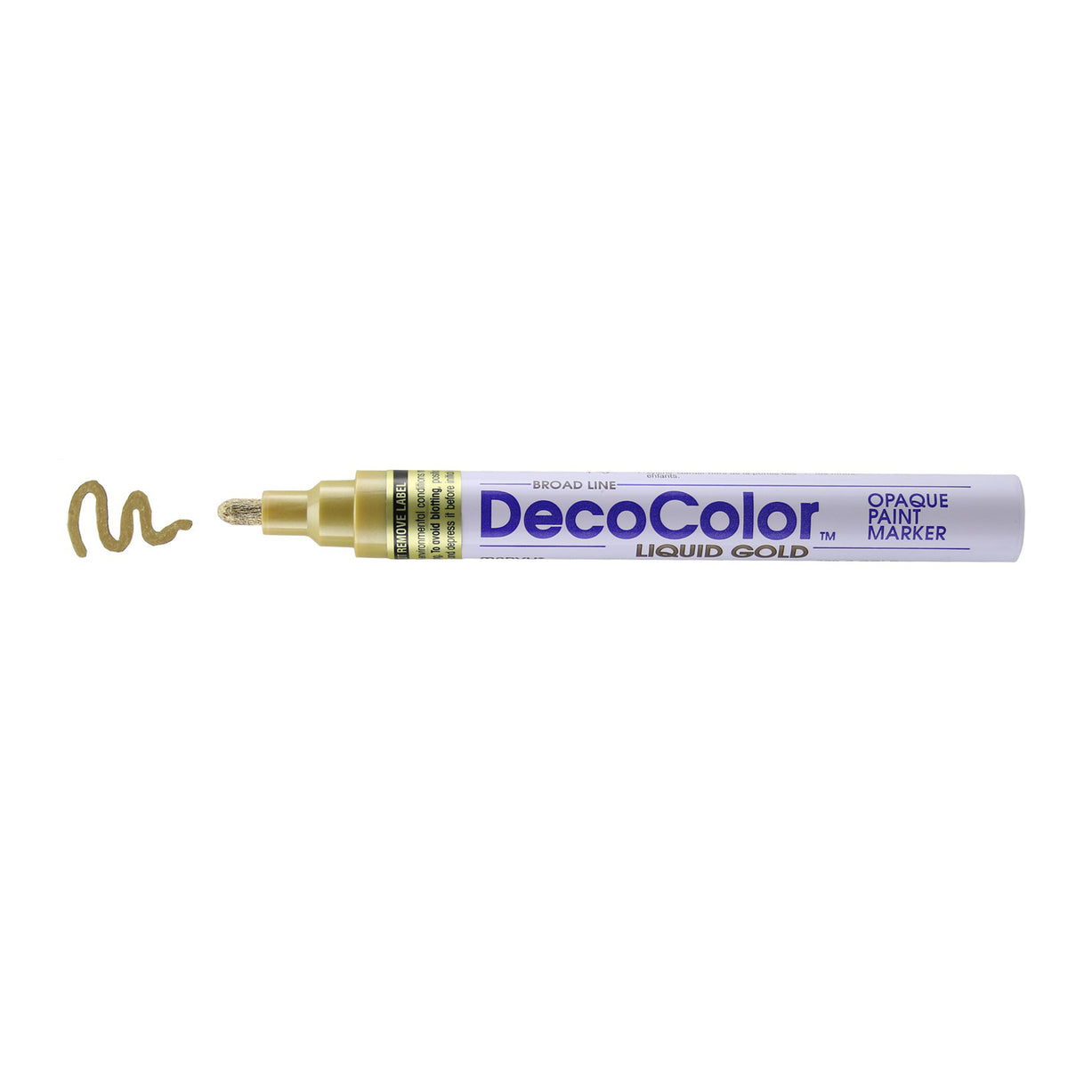DECOCOLOR PAINT MARKER BROAD POINT GOLD