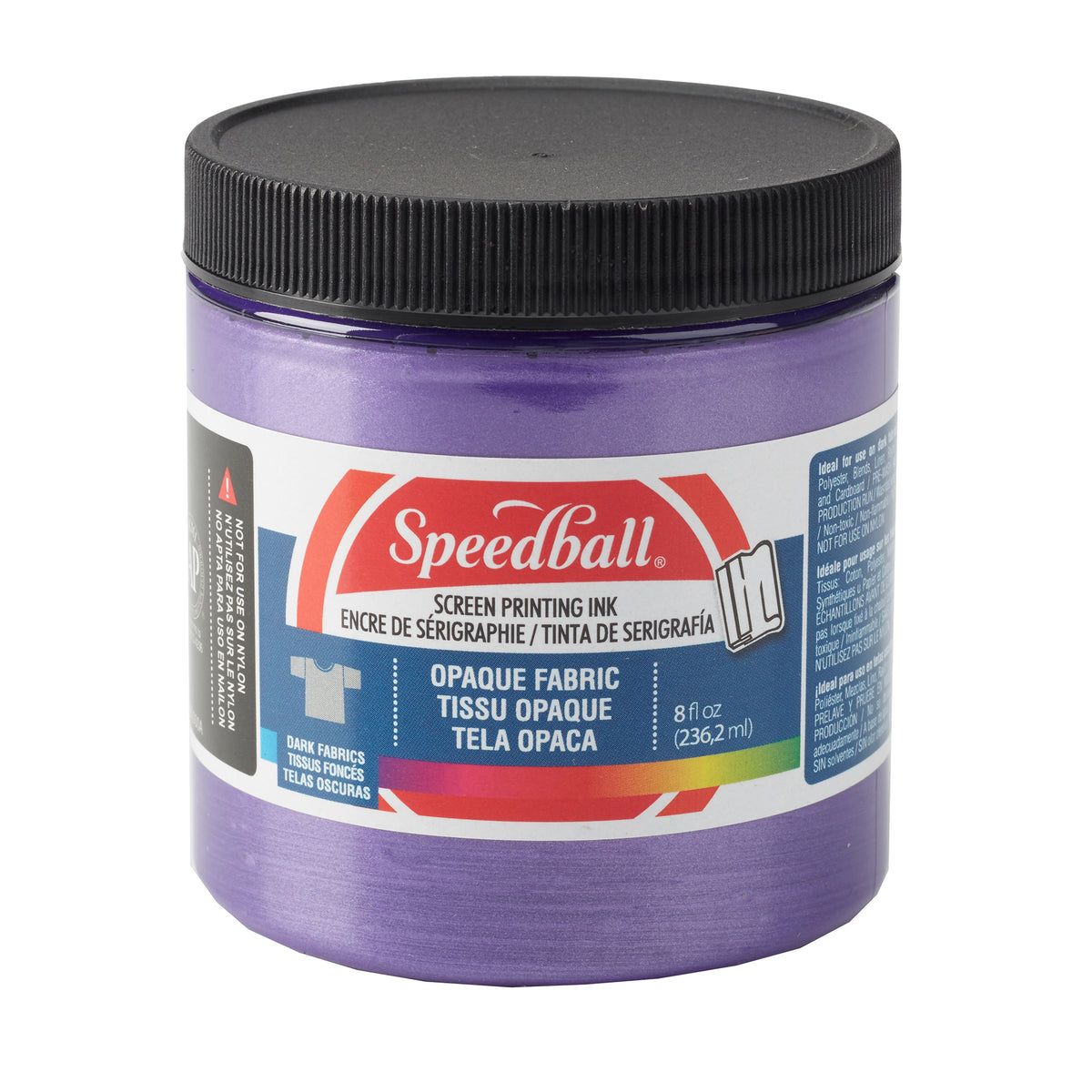 OPAQUE FABRIC SCREEN PRINTING INK 8oz AMETHYST