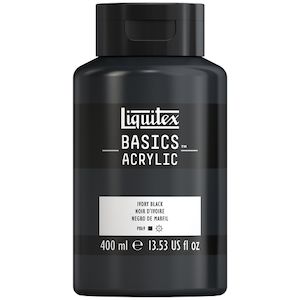 BASICS 400ml JAR IVORY BLACK