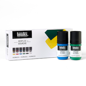 LIQUITEX ACRYLIC GOUACHE PRIMARY SET 6x22ml