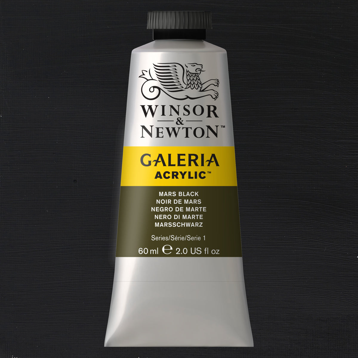 W&amp;N GALERIA ACRYLICS MARS BLACK 60ml