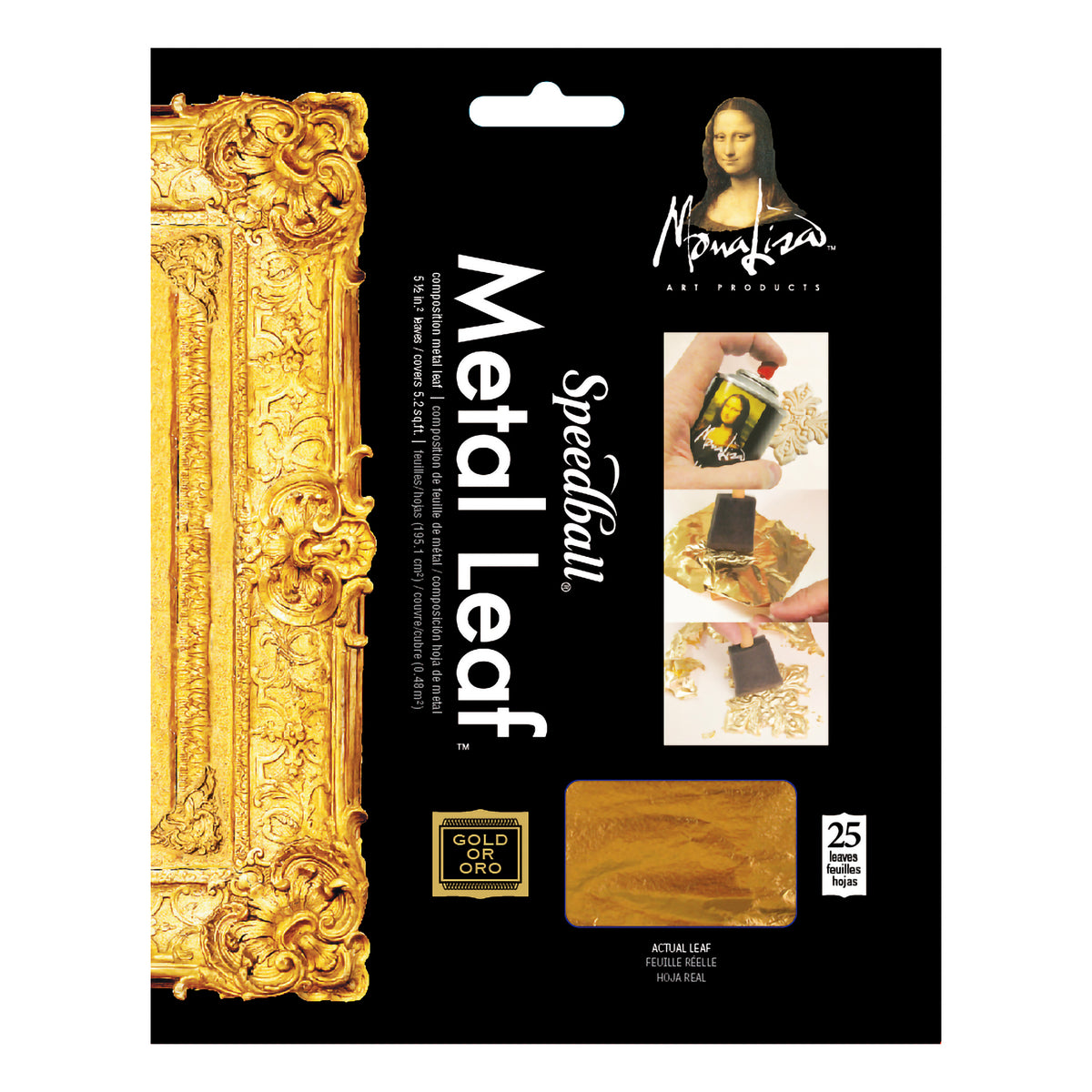 COMPOSITION GOLD LEAF 5.5X5.5, 25PK