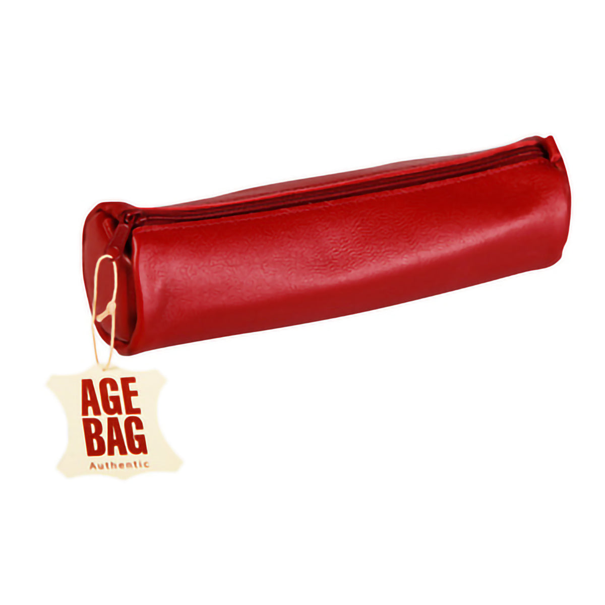 CLAIRE FONTAINE LEATHER PENCIL CASE RED