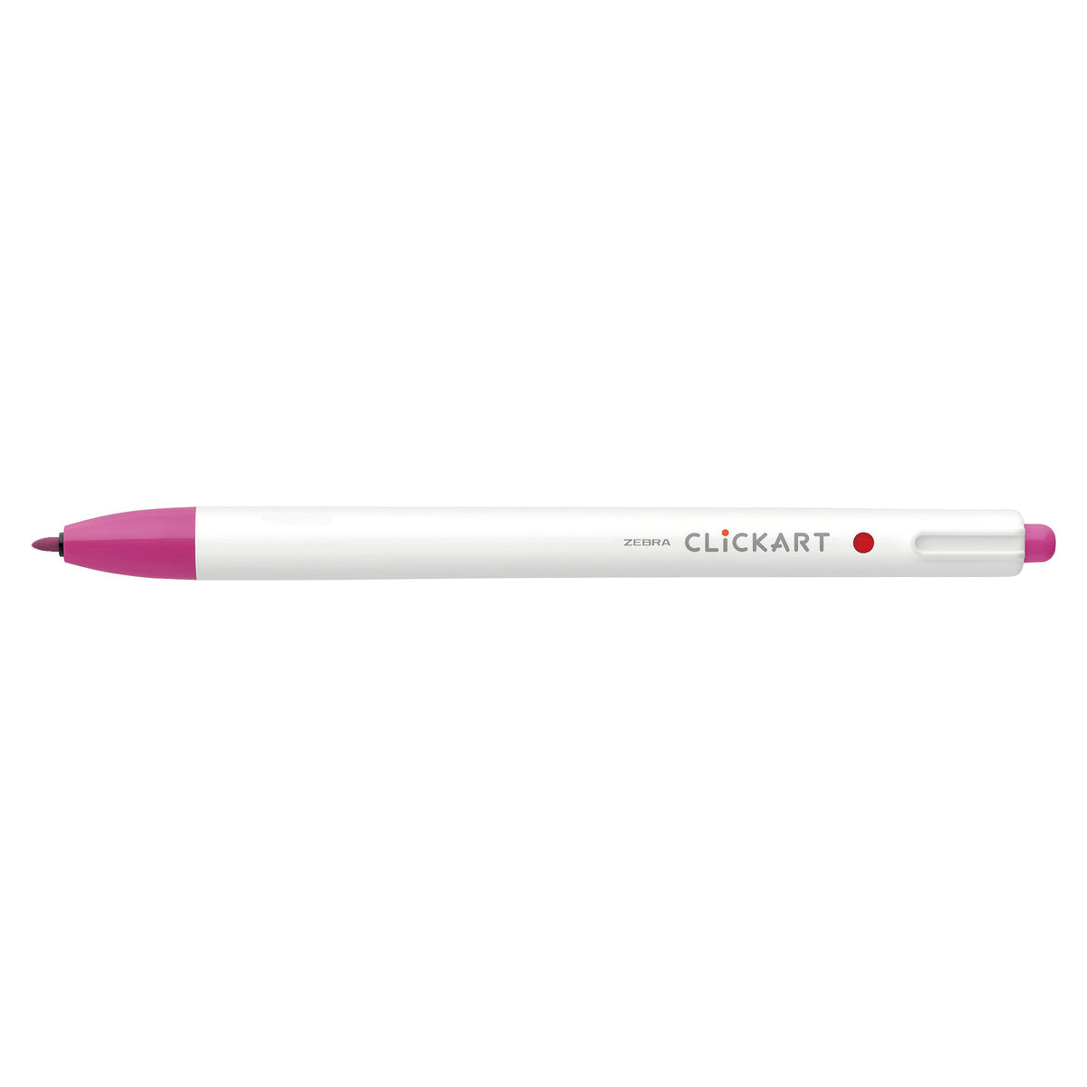 CLICKART RETRACTABLE MARKER PEN 0.6mm CHERRY PINK