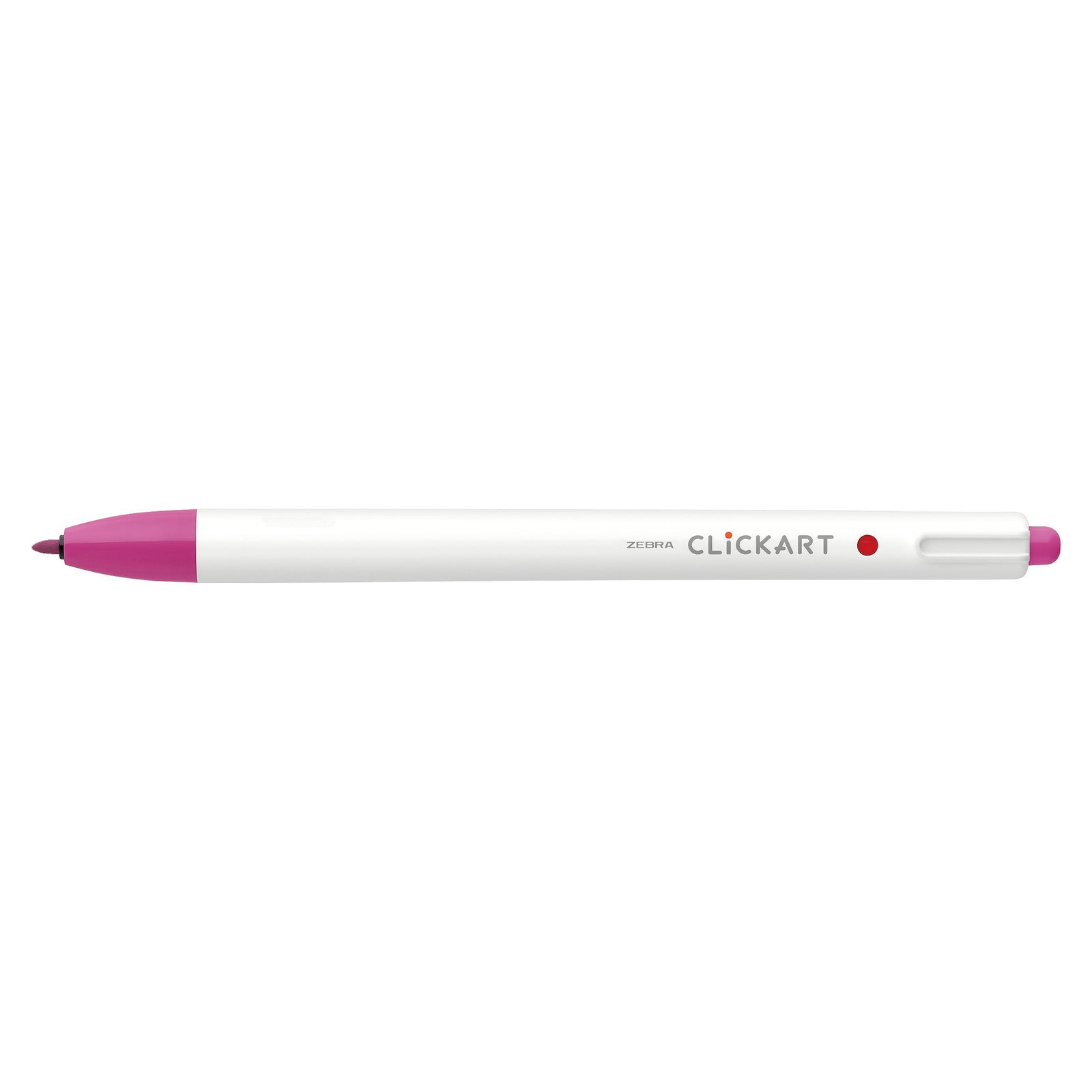 CLICKART RETRACTABLE MARKER PEN 0.6mm CHERRY PINK