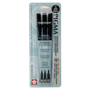 PIGMA PROFESSIONAL BRUSH PEN SET/3
