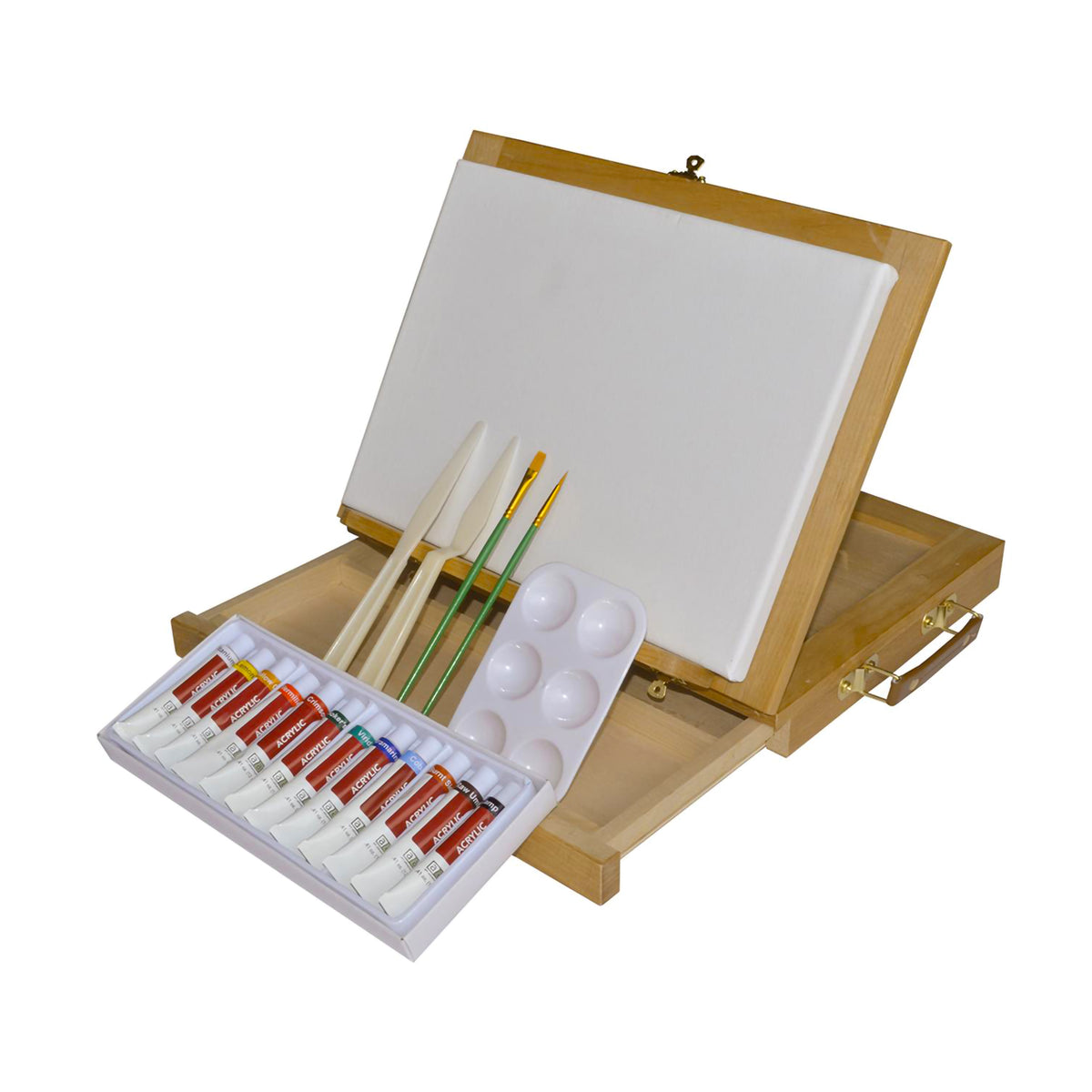 ART ADVANTAGE TABLE EASEL WITH ACRYLIC SET