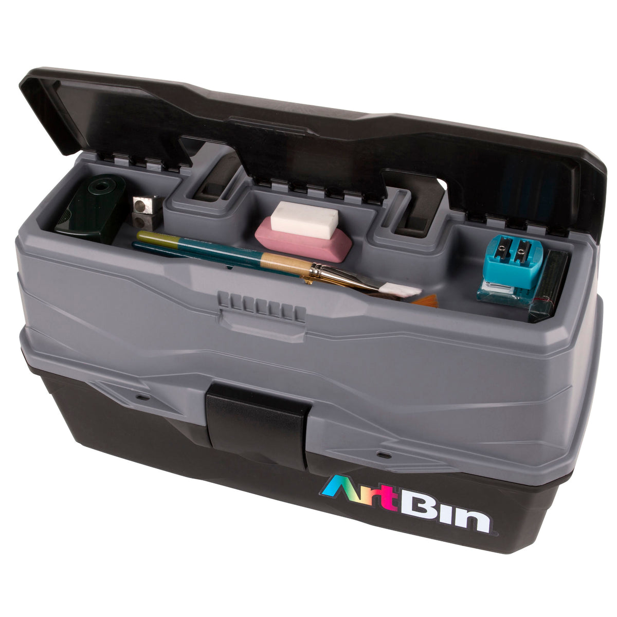 ARTBIN THREE TRAY ART SUPPLY BOX 9 X 15.75 X 8.375