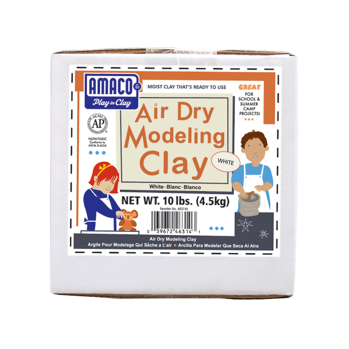 AIR DRY CLAY WHITE 10LBS