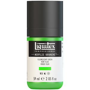 LIQUITEX ACRYLIC GOUACHE 59ml JAR FLUORESCENT GREEN