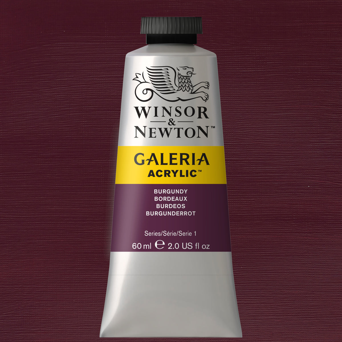 W&amp;N GALERIA ACRYLICS BURGUNDY 60ml