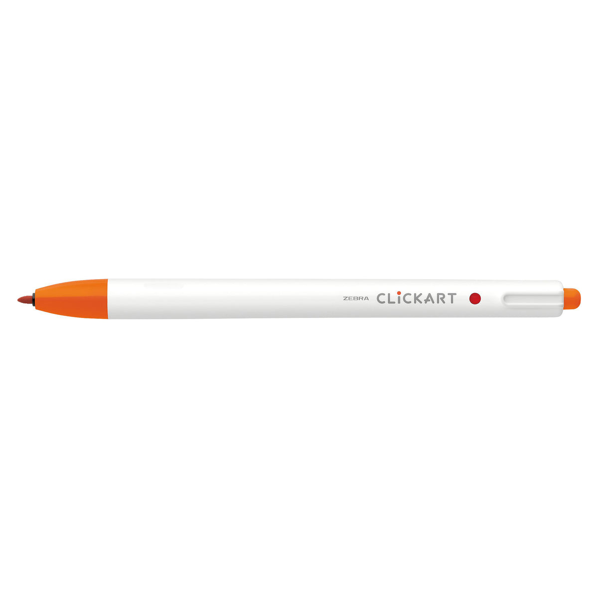 CLICKART RETRACTABLE MARKER PEN 0.6mm RED ORANGE