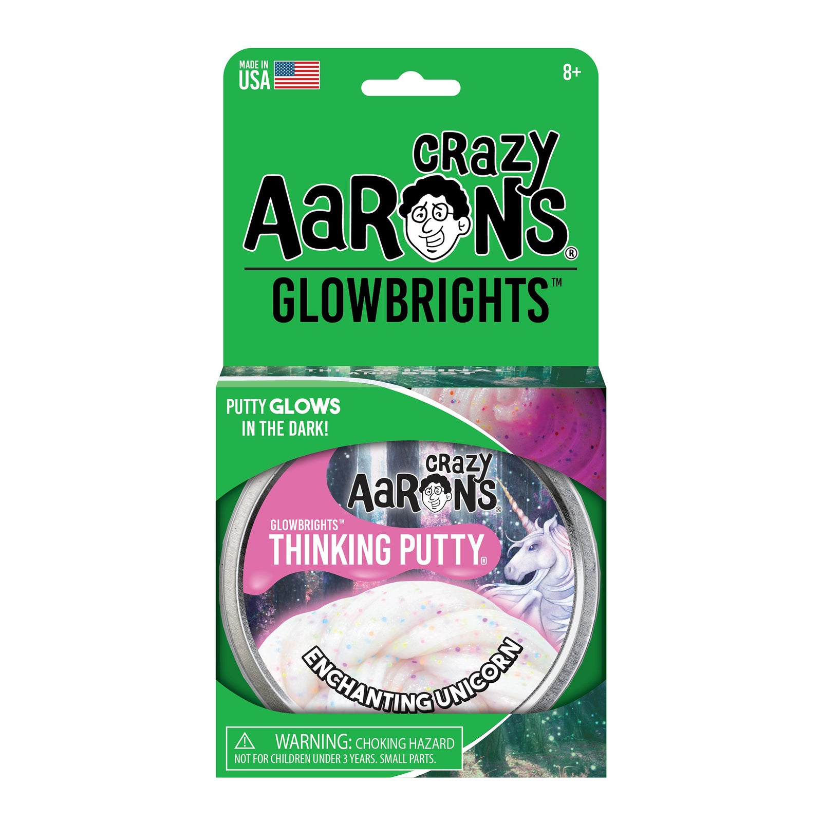 GLOW BRIGHTS THINKING PUTTY 4'' ENCHANTING UNICORN