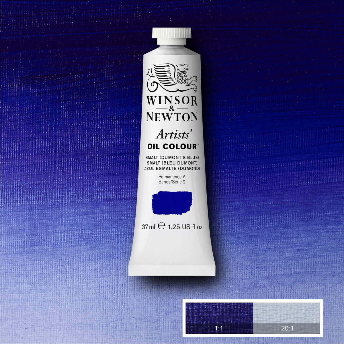 W&amp;N ARTISTS&#39; OIL COLOR SMALT (DUMONT&#39;S BLUE) 37ml