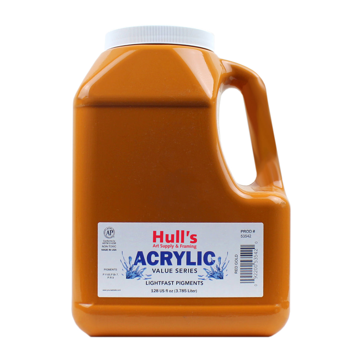 HULLS ACRYLIC GALLON RED GOLD