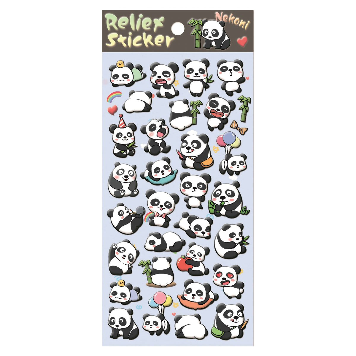 STICKER PUFFY NEKONI RELIEF PANDA