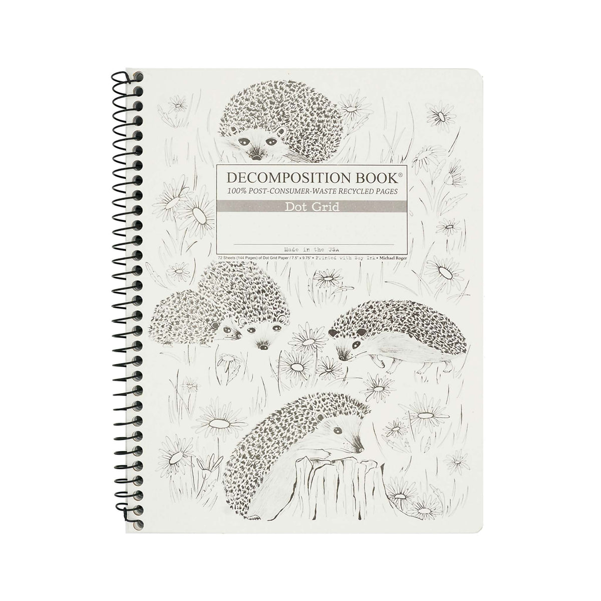 DECOMPOSITION BOOK SPIRAL HEDGEHOG