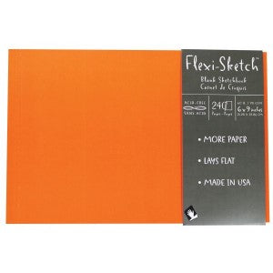 FLEXI-SKETCH BOOK MANDARIN 6X9
