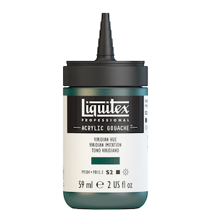 LIQUITEX ACRYLIC GOUACHE 59ml JAR VIRIDIAN HUE