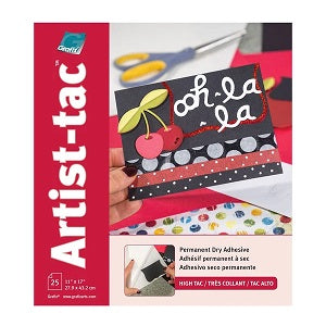 ART-TAC ADHESIVE 11&quot;X17&quot; 25/PK