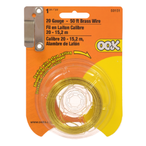 GALVANIZED WIRE BRASS 50&#39; 20-GAUGE