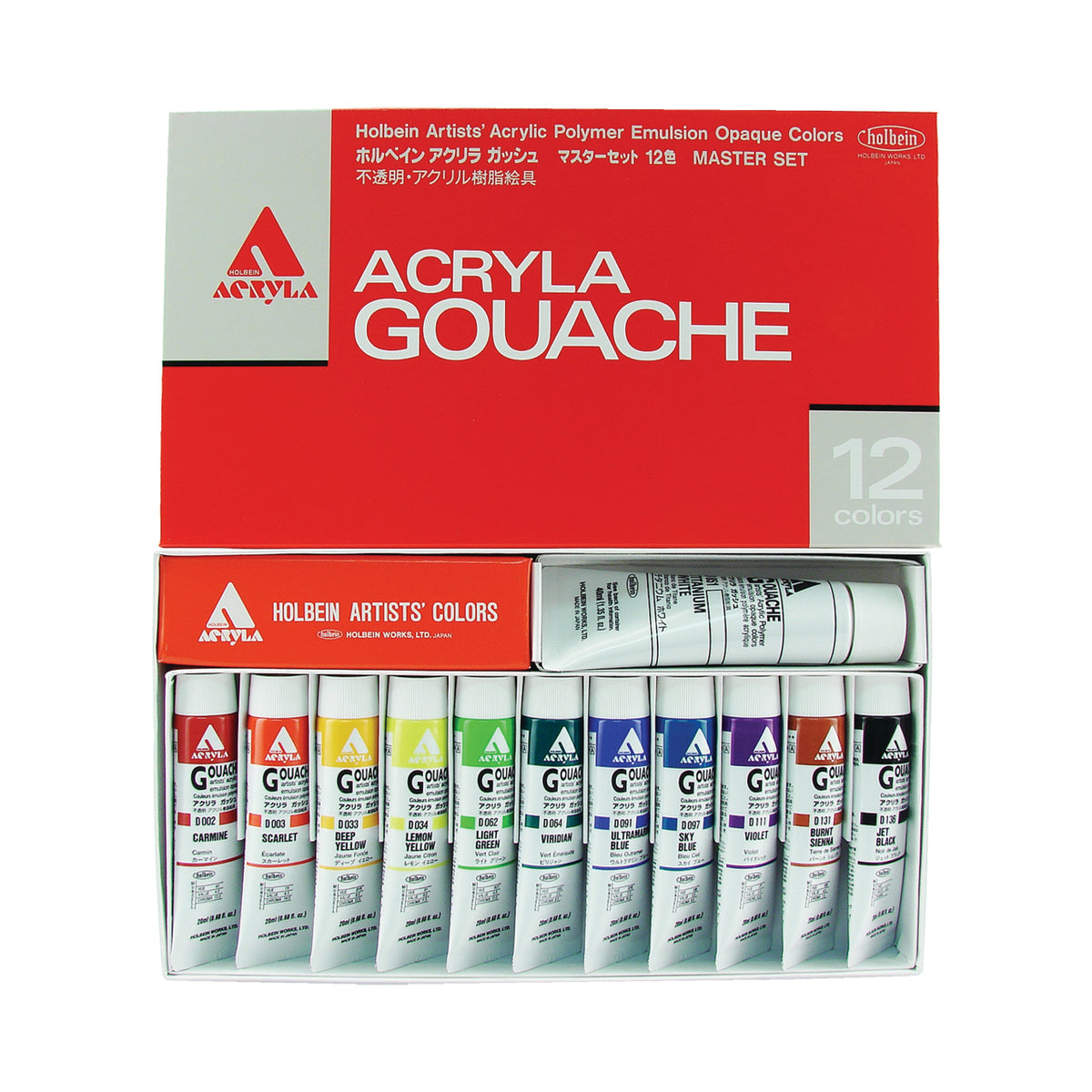 ACRYLA MASTER 20ML TUBE SET/12