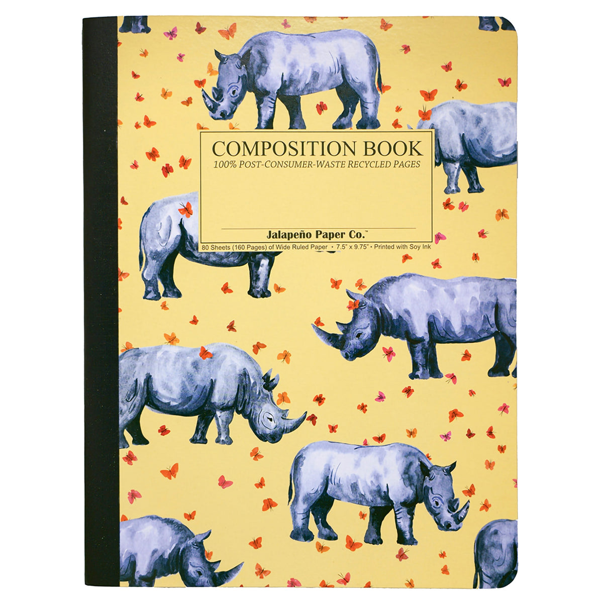 COMPOSITION BOOK WIDE RULED RHINOS