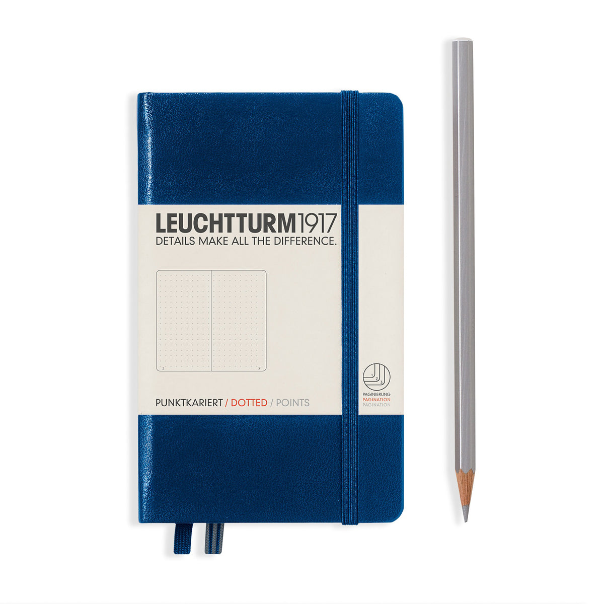 POCKET A6 NOTEBOOK DOTTED NAVY