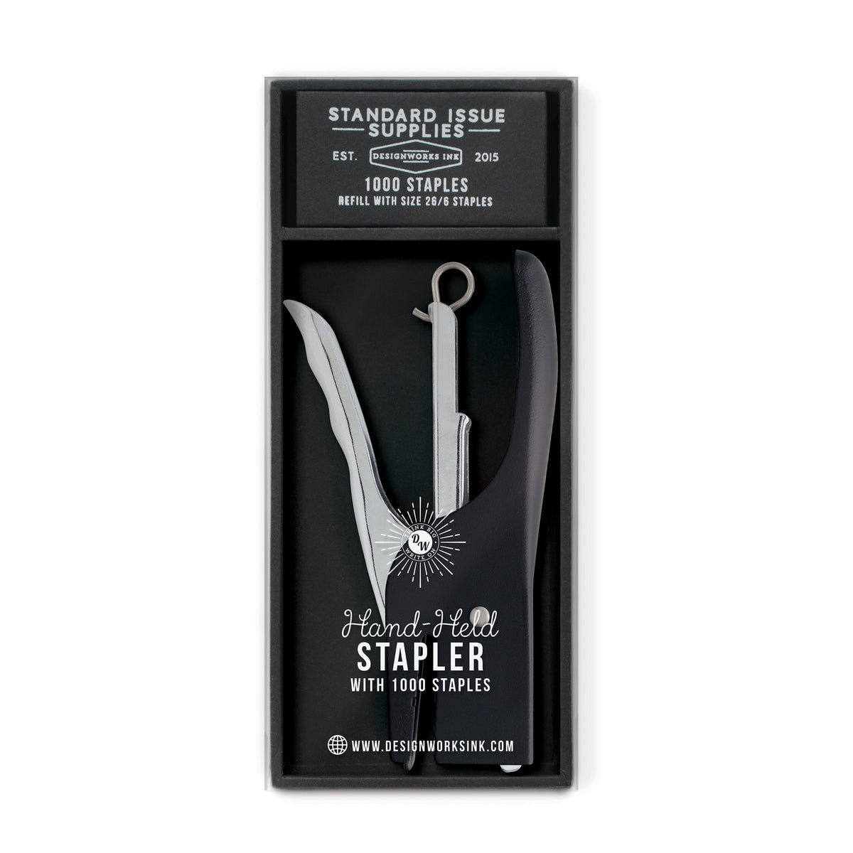 STANDARD ISSUE HAND STAPLER BLACK
