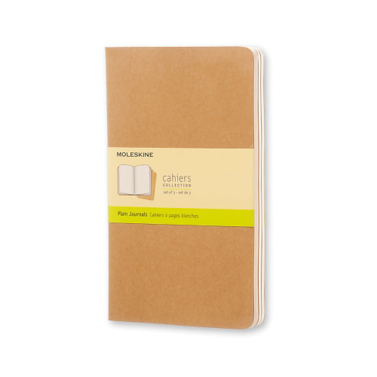 MOLESKINE CAHIER PLAIN LARGE KRAFT 3-PACK