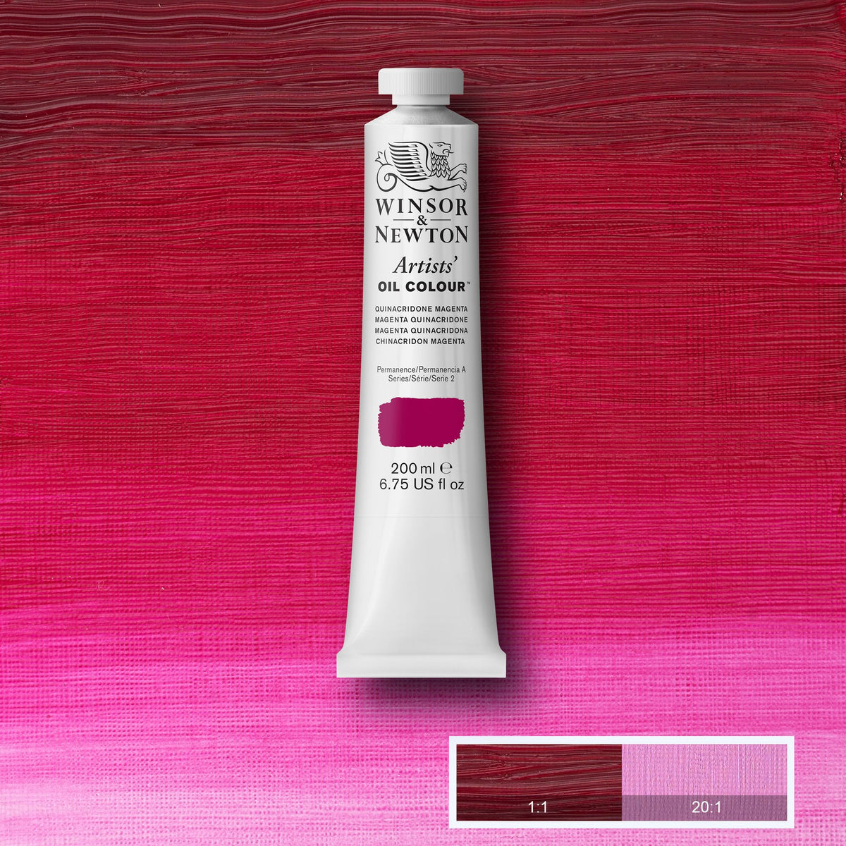 W&amp;N ARTISTS&#39; OIL COLOR QUINACRIDONE MAGENTA 200ml
