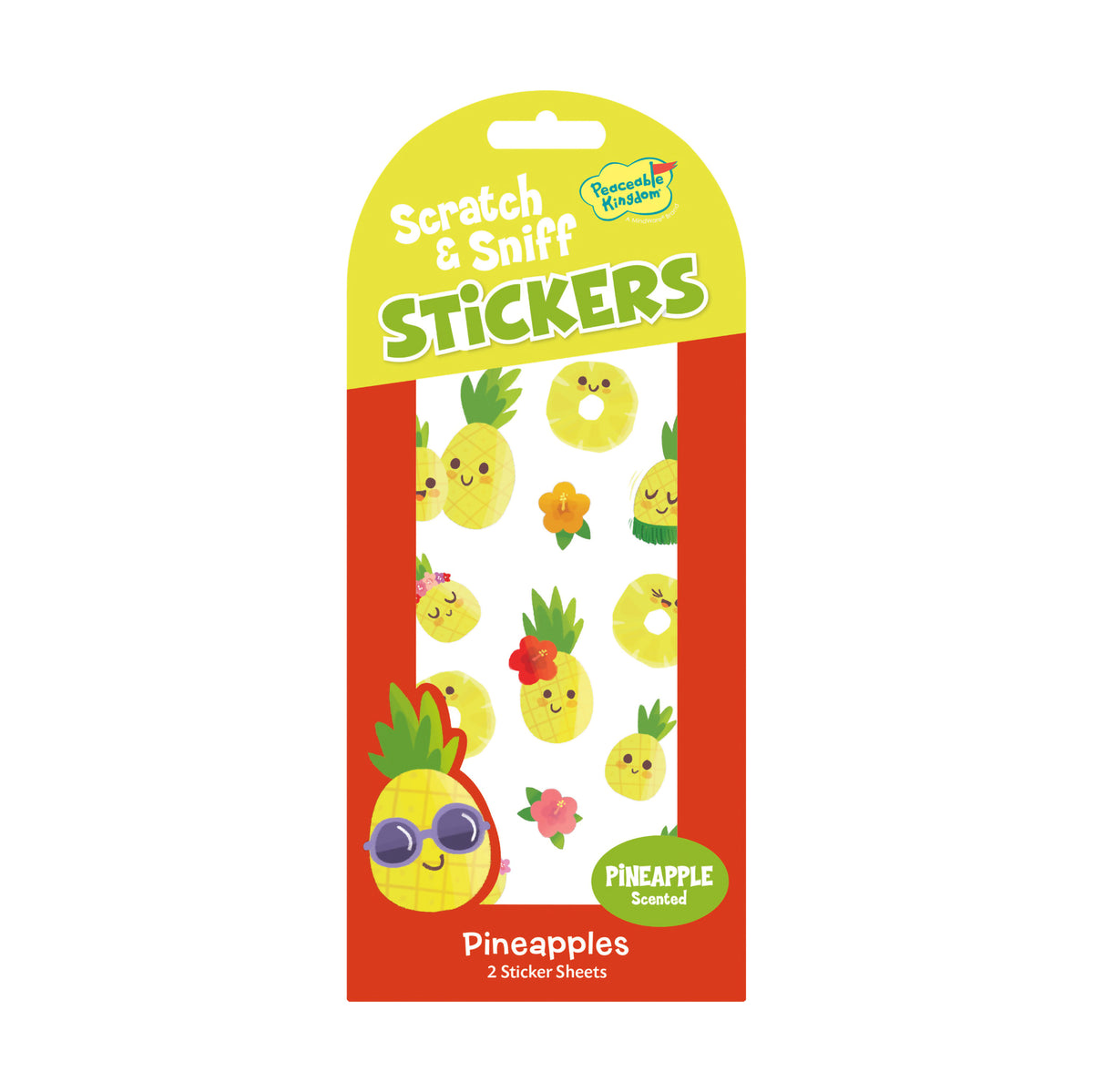 SCRATCH AND SNIFF STICKERS PINEAPPLE