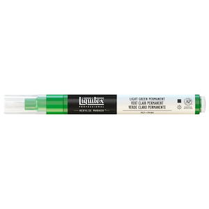 LIQUITEX PAINT MARKER FINE LIGHT GREEN PERMANENT