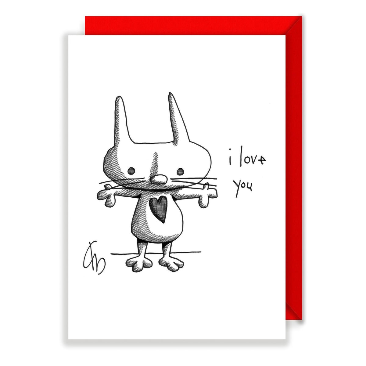 TWO CHAIR CARD - I LOVE YOU