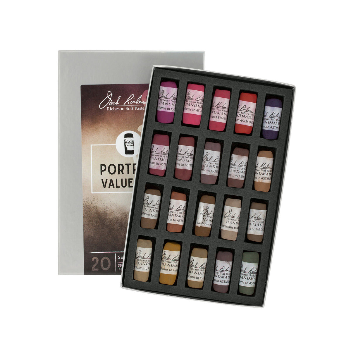 HANDROLLED SOFT PASTEL SET/20 PORTRAIT V1-3