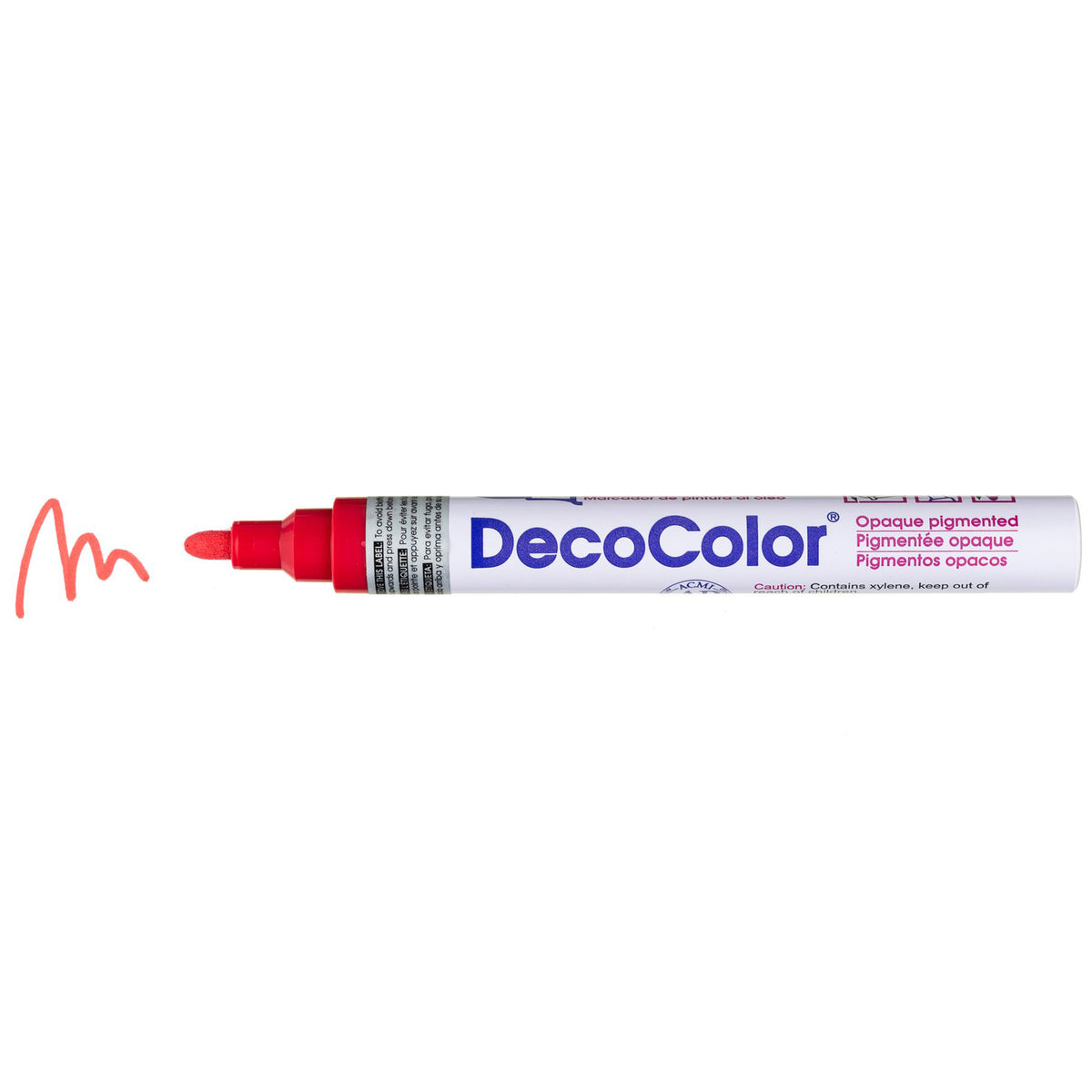 DECOCOLOR PAINT MARKER BROAD POINT RED