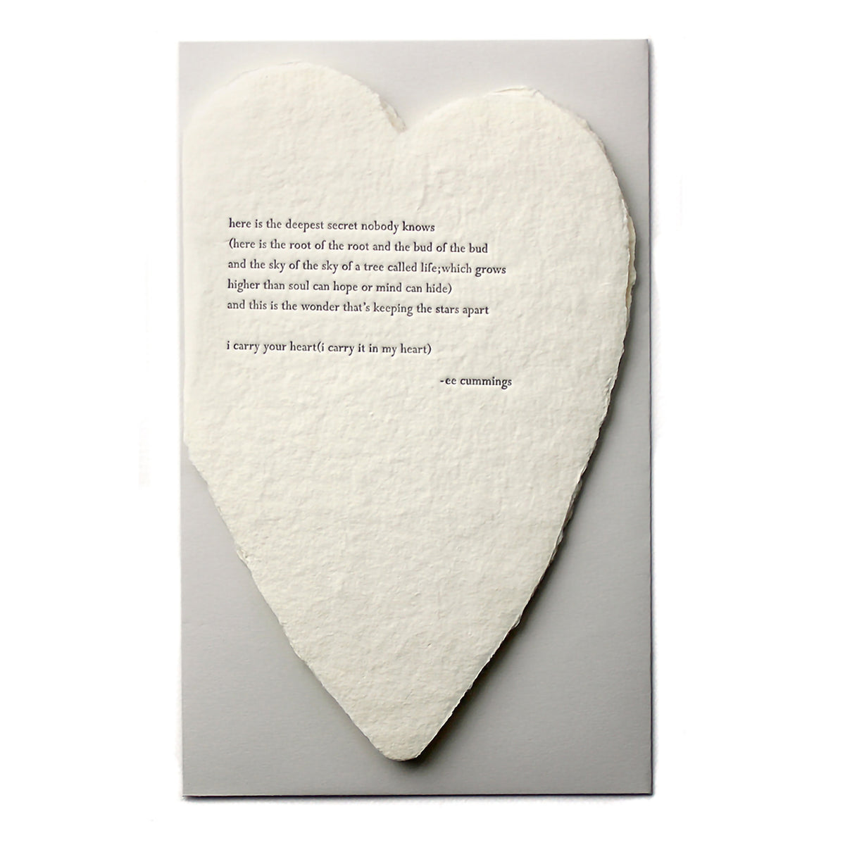 HEART CARD - CUMMINGS