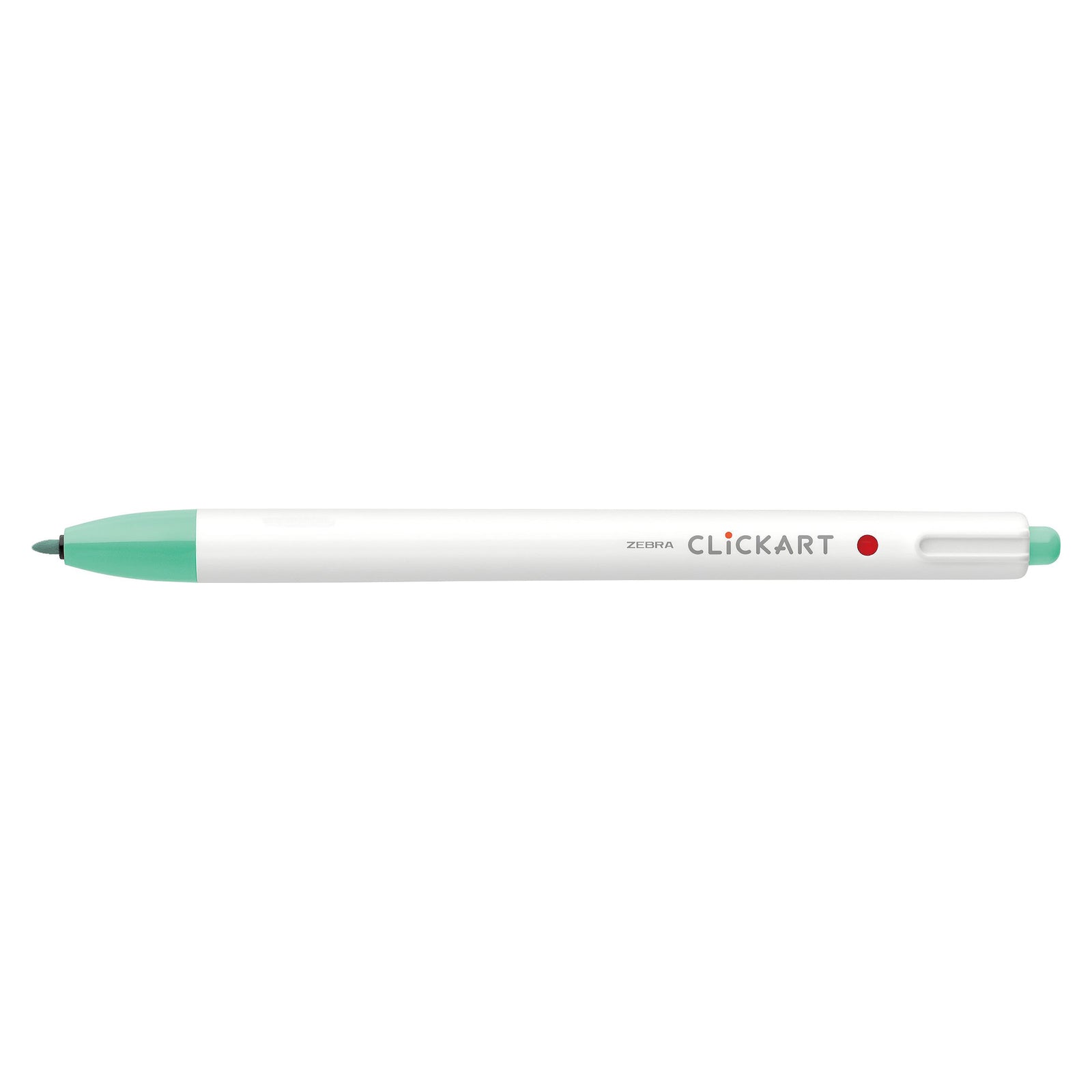 CLICKART RETRACTABLE MARKER PEN 0.6mm LEAF GREEN