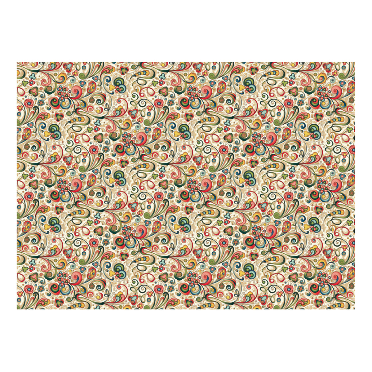 ITALIAN PAPER - ART NOUVEAU FLOWERS PINK 20&#39;&#39; x 28&#39;&#39;