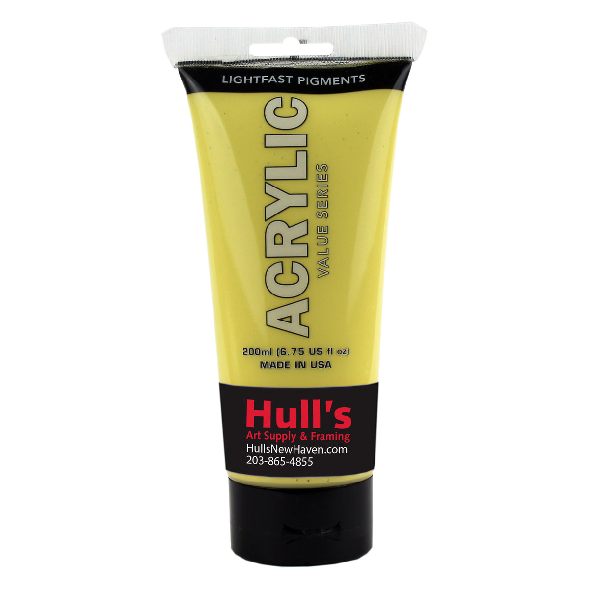 HULLS ACRYLIC 200ml TUBE NAPLES YELLOW LIGHT