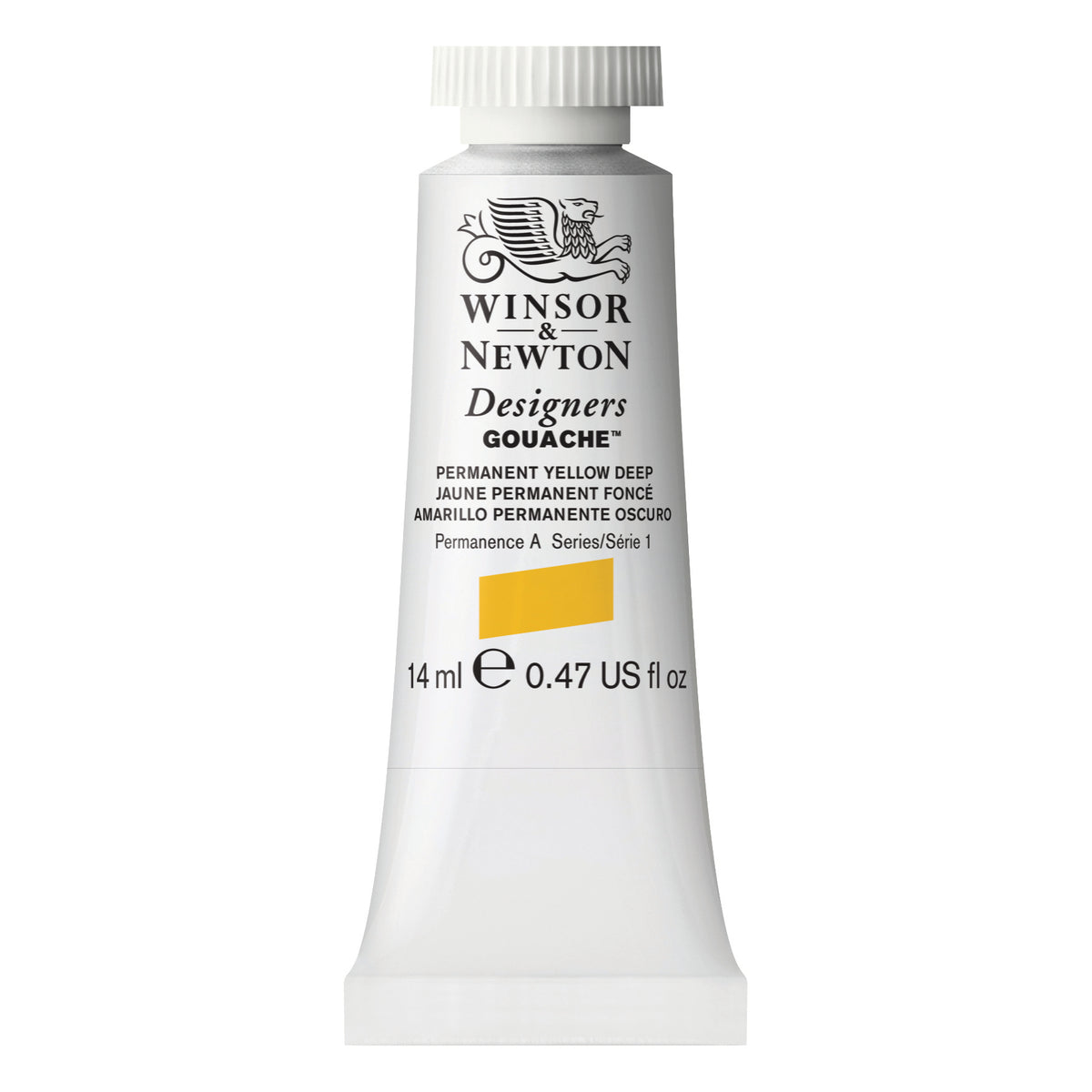 W&amp;N DESIGNERS GOUACHE PERMANENT YELLOW DEEP 14ml