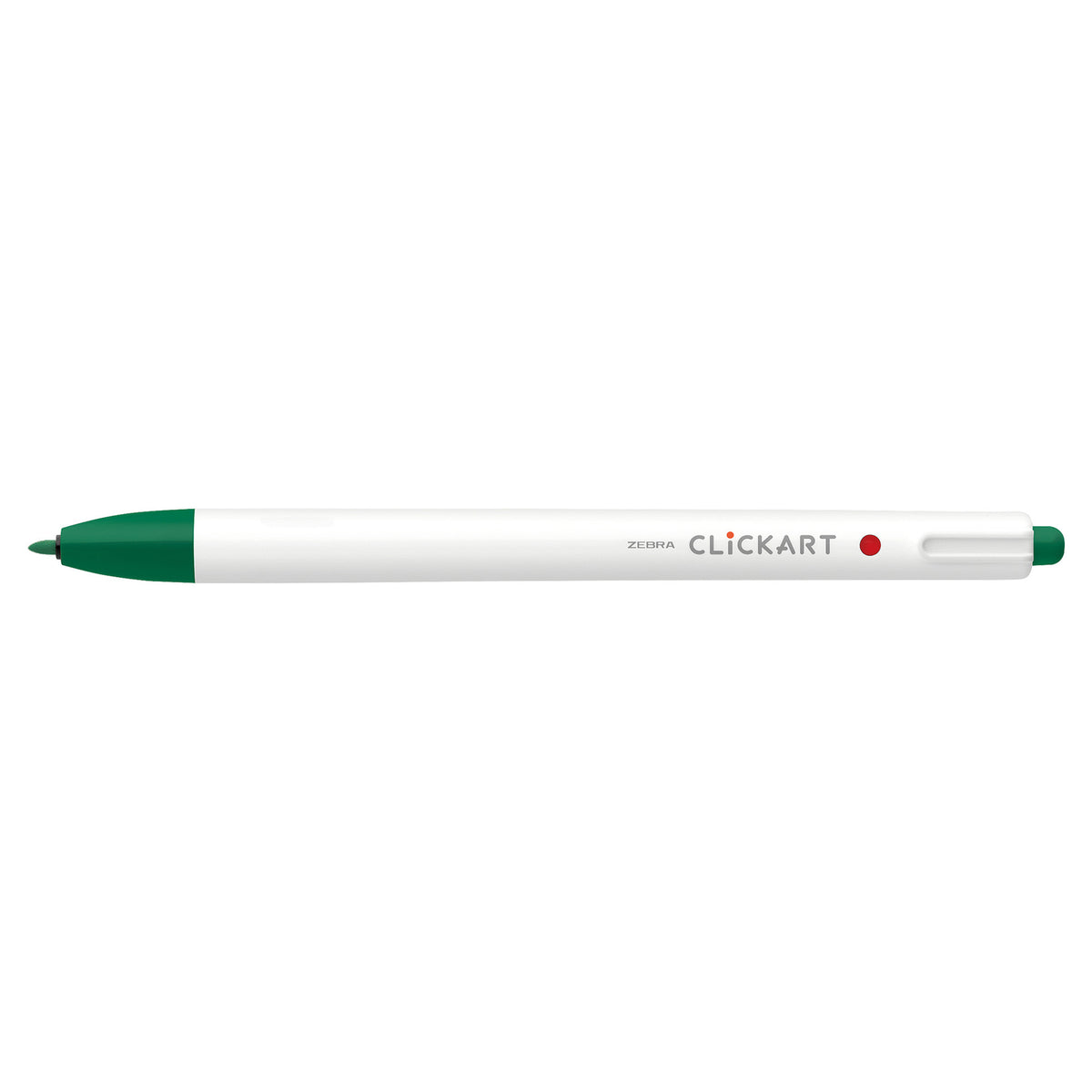 CLICKART RETRACTABLE MARKER PEN 0.6mm GREEN