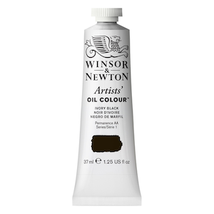 W&amp;N ARTISTS&#39; OIL COLOR IVORY BLACK 37ml