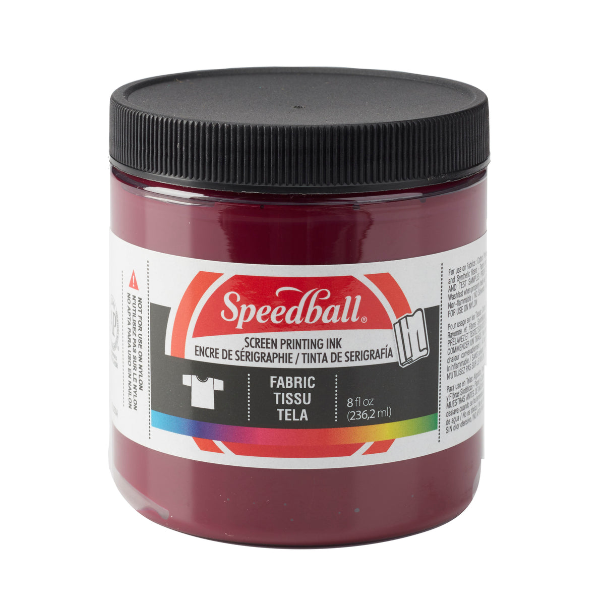 FABRIC SCREEN PRINTING INK 8oz BURGUNDY