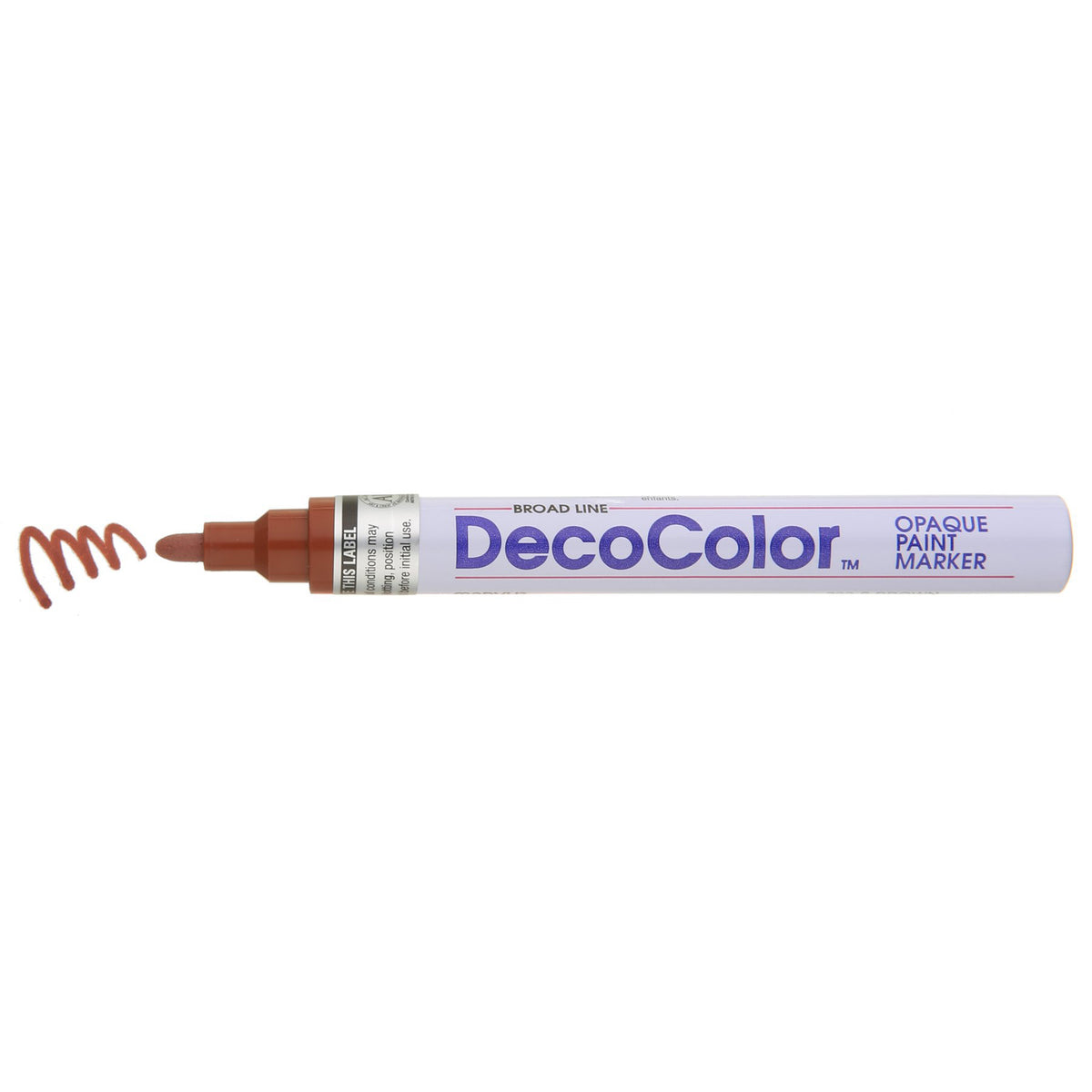 DECOCOLOR PAINT MARKER BROAD POINT BROWN
