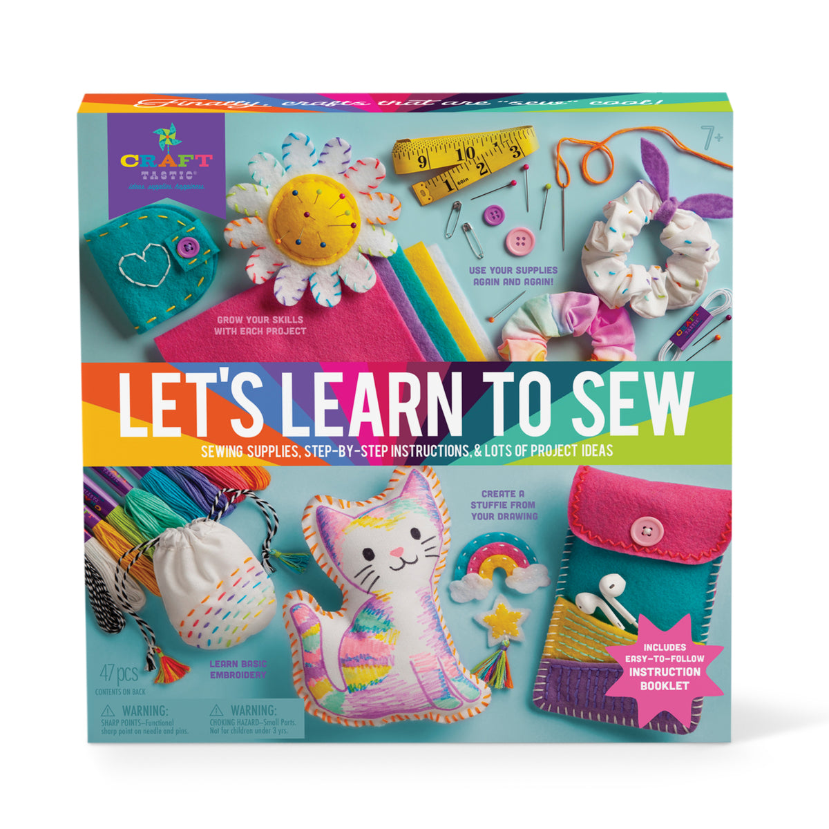 LET&#39;S LEARN TO SEW 47-PIECE KIT