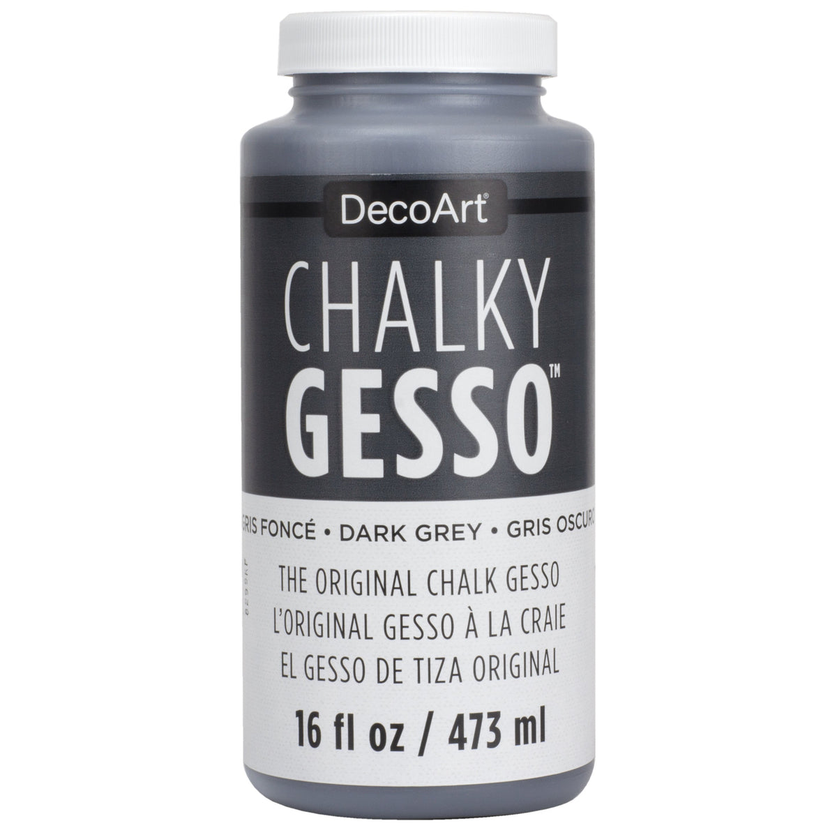 CHALKY GESSO 16oz DARK GREY